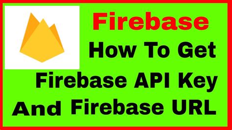 how to get api key in firebase