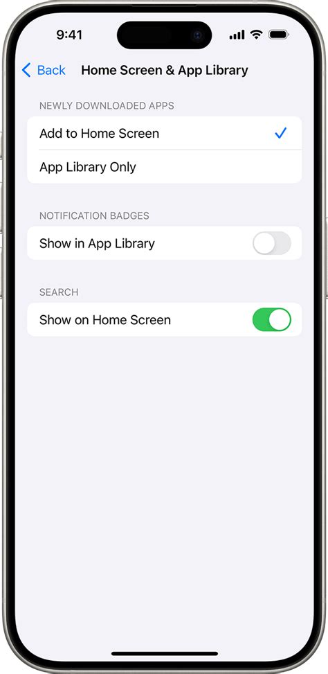 how to get app library on home screen