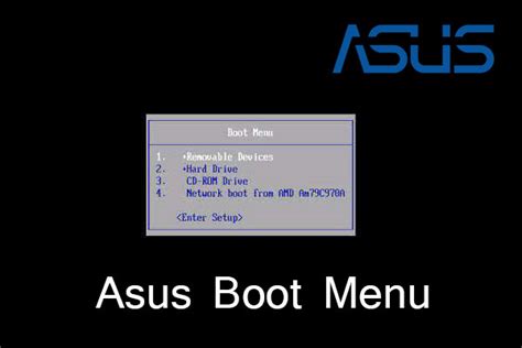 how to get asus boot menu
