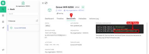 how to get auth token in blynk