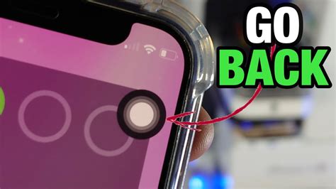 how to get back button on iphone screen