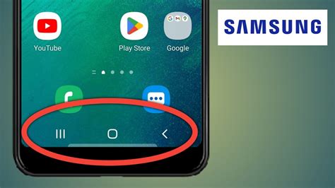 how to get back button on screen in samsung