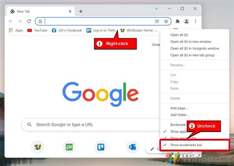How To Get Back The Bookmarks Bar In Chrome