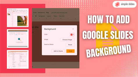 How To Get Background On Google