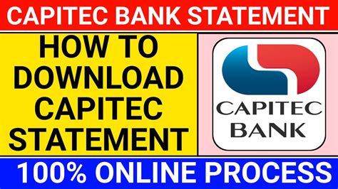 how to get bank statement online capitec
