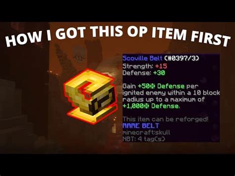 How To Get Belts Hypixel Skyblock