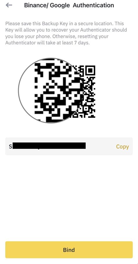 how to get binance qr code for google authenticator