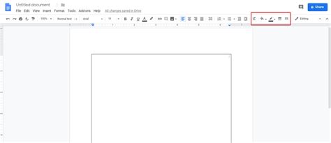 how to get border on docs