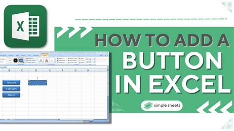 how to get button in excel