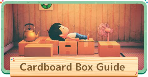 How To Get Cardboard Boxes In Acnh