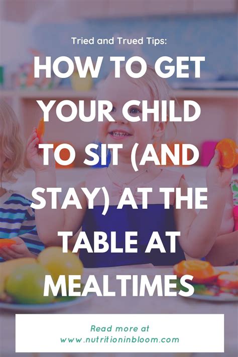 How To Get Child To Sit At Table