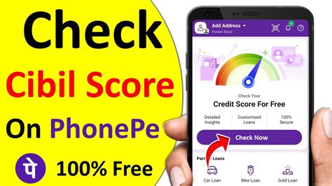 how to get cibil score in phonepe