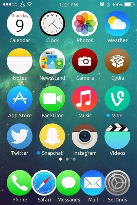 how to get circular apps on iphone