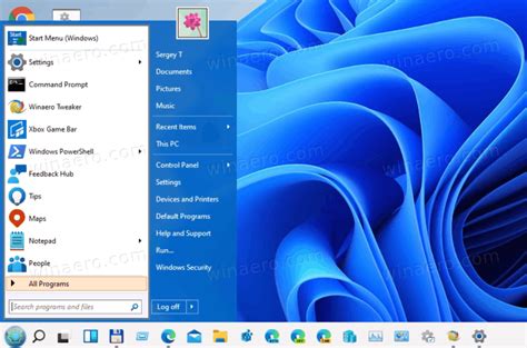 how to get classic windows start menu