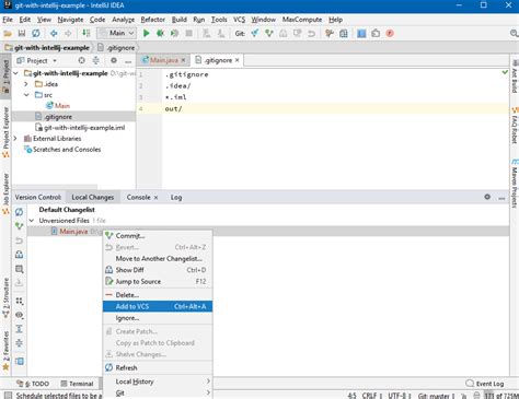 how to get code from git in intellij