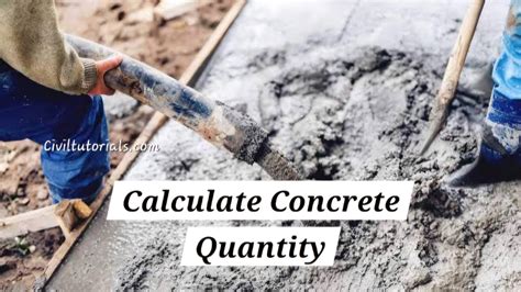 How To Get Concrete Quantity
