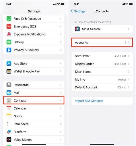 how to get contacts from gmail into iphone