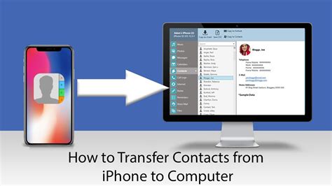 how to get contacts from iphone to computer