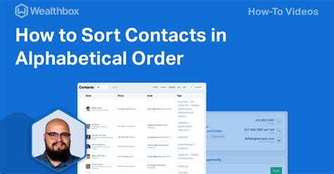 how to get contacts in alphabetical order