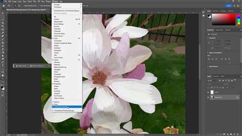 how to get contextual task bar in photoshop