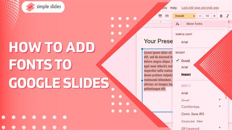 how to get cool fonts on google slides