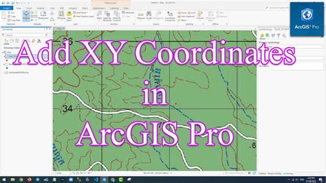 how to get coordinates in arcgis pro
