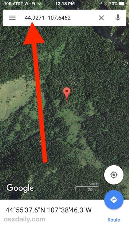how to get coordinates on google earth mobile