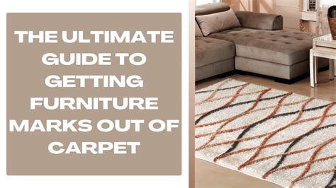 How To Get Couch Marks Out Of Carpet