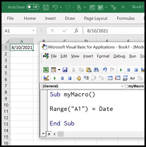 how to get current date and time in excel vba