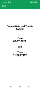 how to get current date in android