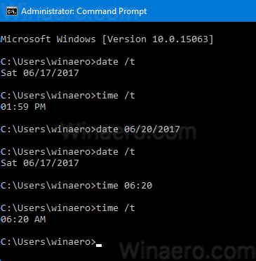 how to get current date in cmd