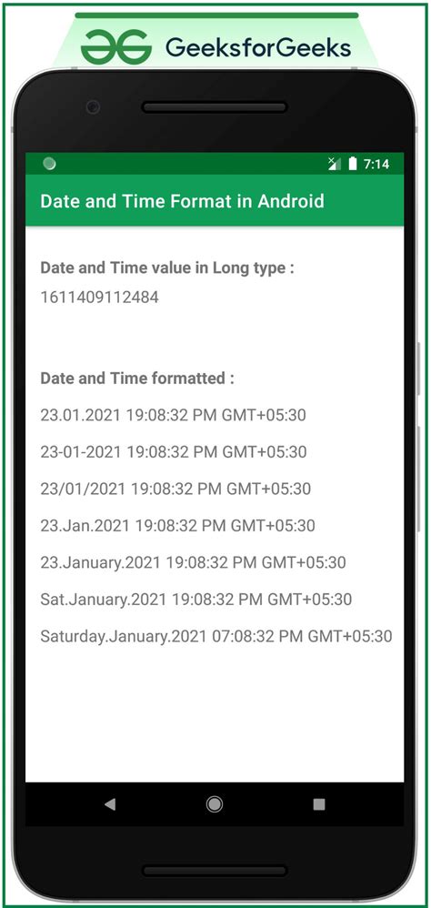 how to get current date time in android