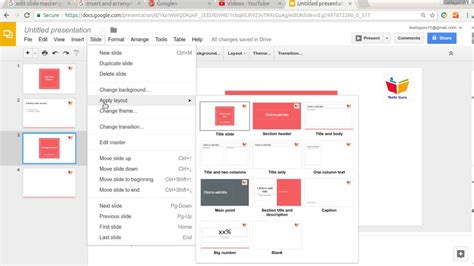 how to get custom layouts in google slides