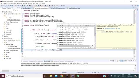 how to get data from excel in selenium