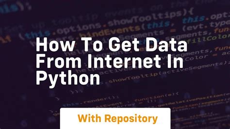how to get data from internet in python