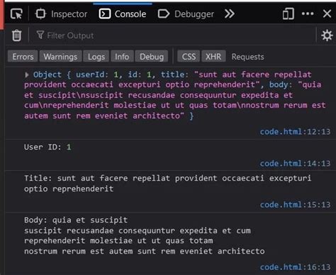 how to get data from json url in javascript