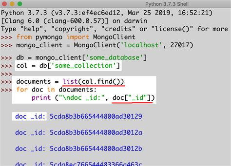 how to get data from mongodb in python