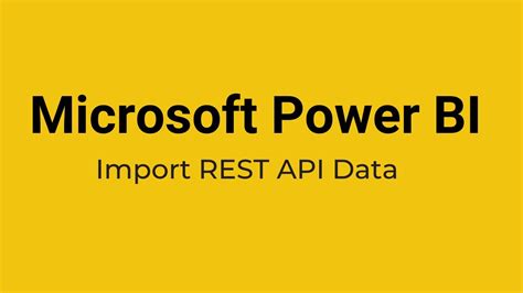 how to get data from rest api in power bi