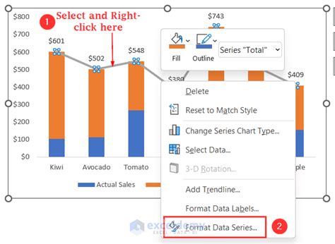 How To Get Data Labels Outside End Position