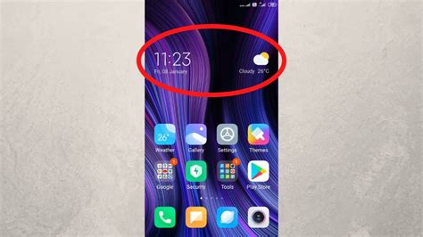 how to get date and time on android home screen