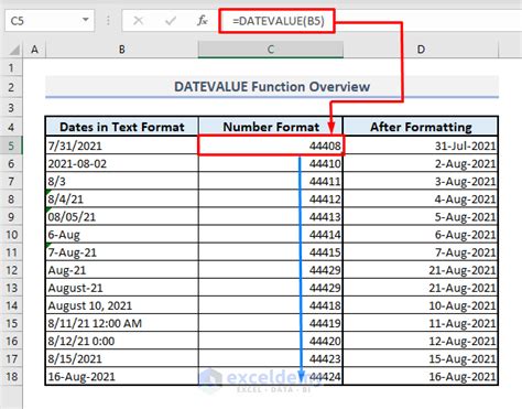 how to get date from date value in excel