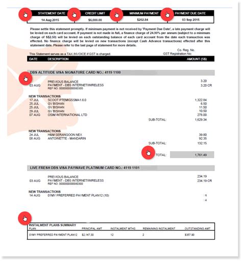 how to get dbs statement