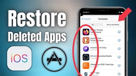 how to get deleted app back on iphone screen