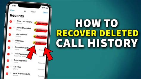 how to get deleted call logs back on iphone without computer