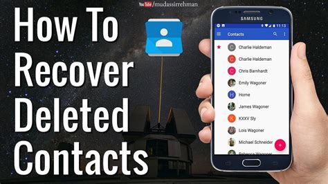 how to get deleted contacts on android
