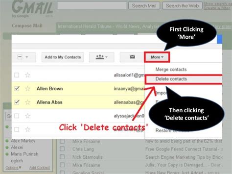 how to get deleted numbers from gmail