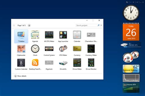 how to get desktop gadgets on windows 10