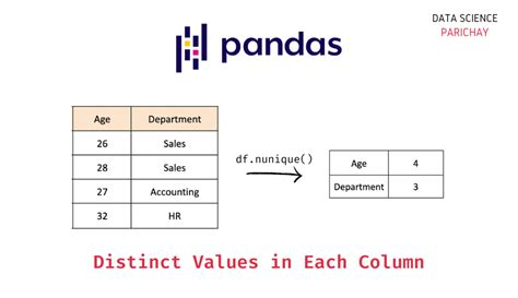 how to get distinct values in pandas dataframe