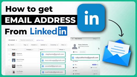 how to get email addresses from linkedin