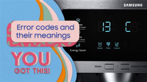 how to get error codes on samsung refrigerator